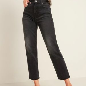 Old Navy “Sky High” straight jeans - extra high rise